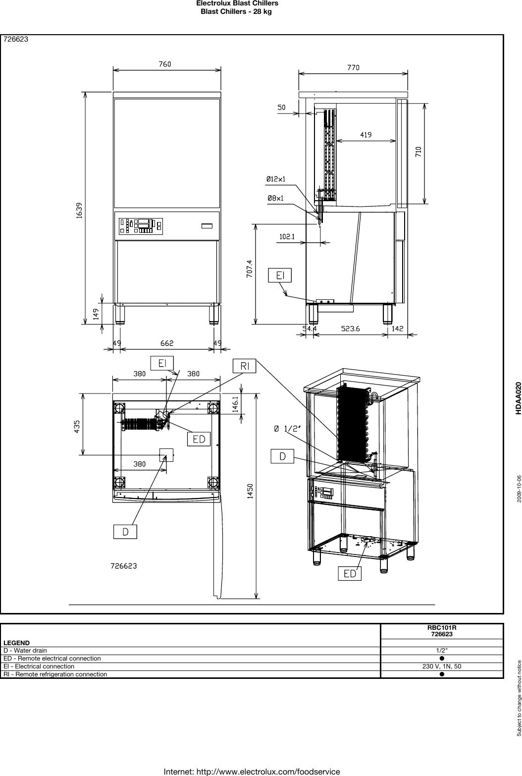 Page 4 of 4 - Electrolux Electrolux-Rbc101-Users-Manual- Blast Chillers  Electrolux-rbc101-users-manual