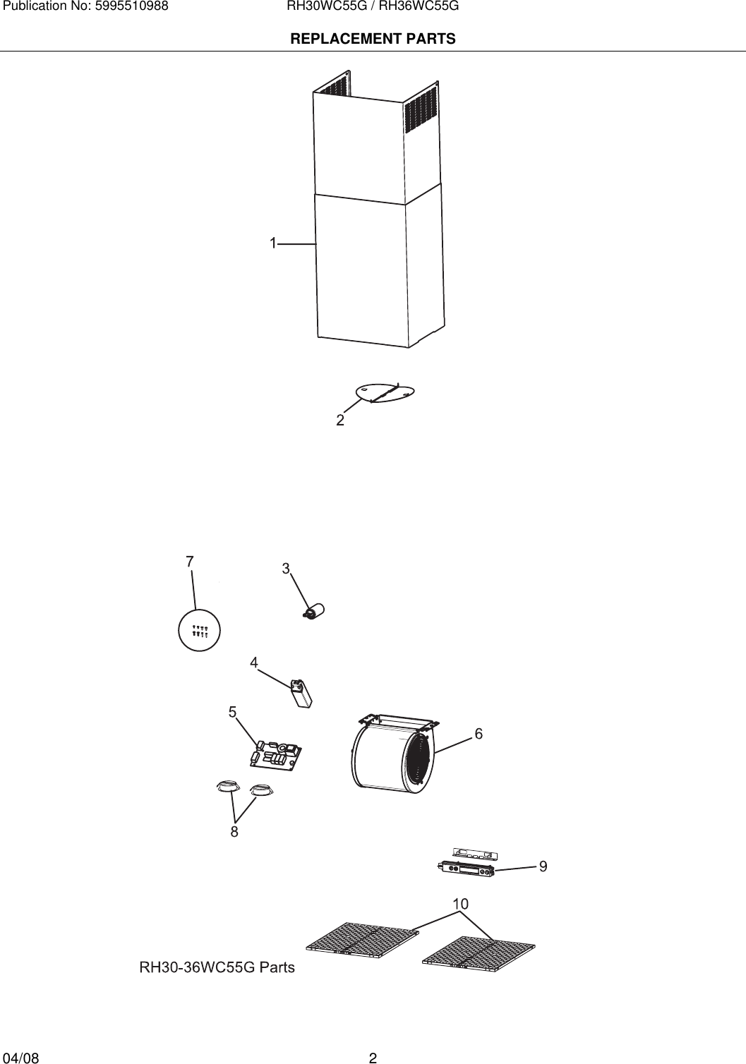 Electrolux Rh30Wc55G Users Manual To Begin A Parts Catalog, Click Load