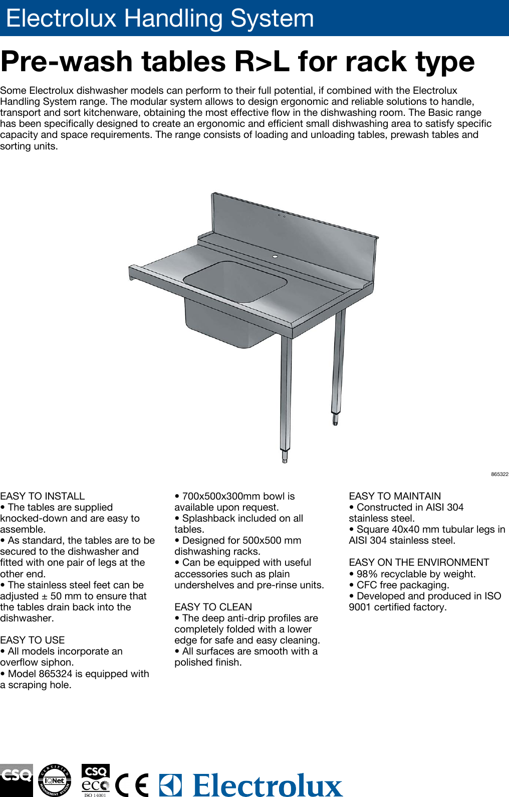 Page 1 of 2 - Electrolux Electrolux-Smartswitch-9000-Users-Manual- Handling System  Electrolux-smartswitch-9000-users-manual