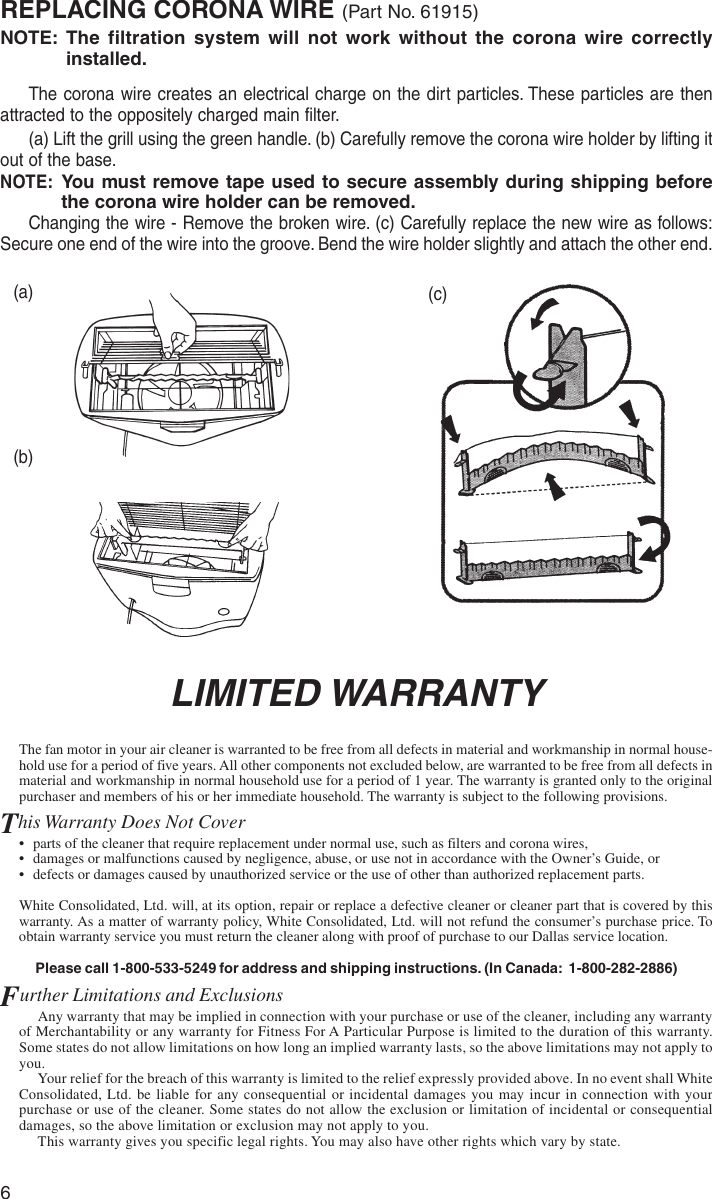 Page 6 of 8 - Electrolux Electrolux-Z7040-Users-Manual- 72497 Printed Sweden.pmd  Electrolux-z7040-users-manual