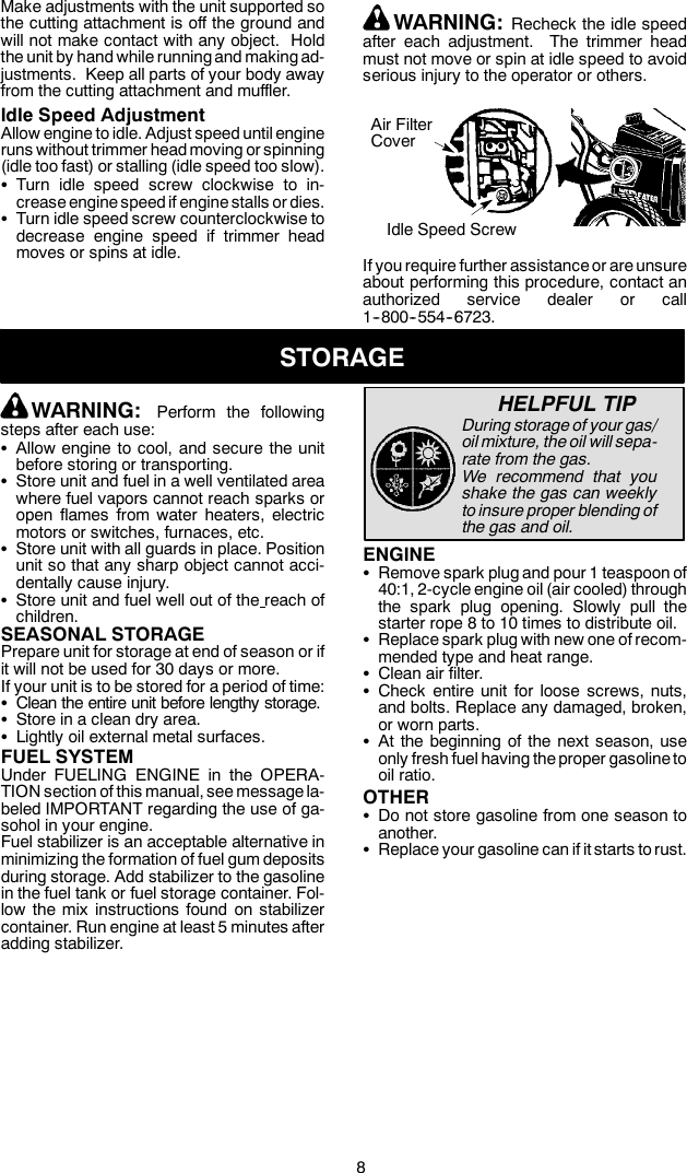 Page 8 of 11 - Electrolux WT3100 545123530e User Manual To The A90564b9-246f-4373-9055-b04e59fff396