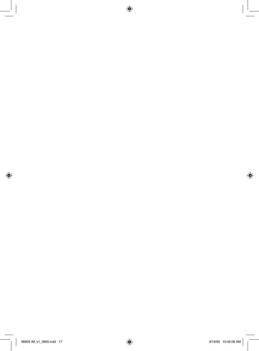 MI605 IM_v1_0905.indd   17 9/16/05   10:42:08 AM