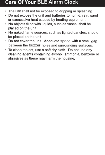 BLE Alarm Clockunitspacebuzzer