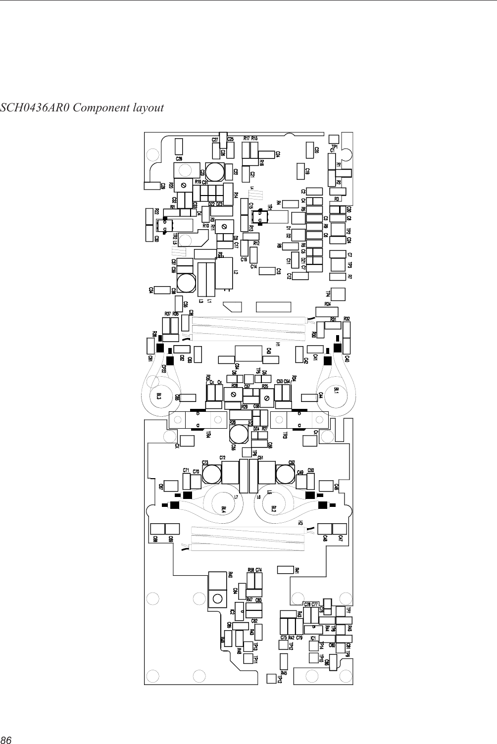 86SCH0436AR0 Component layout