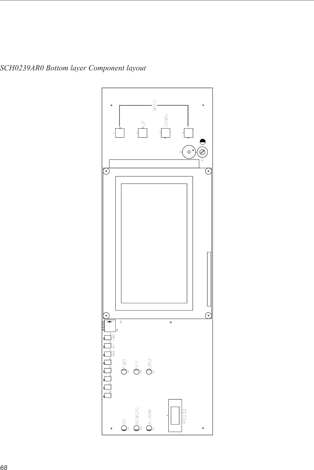 68SCH0239AR0 Bottom layer Component layout