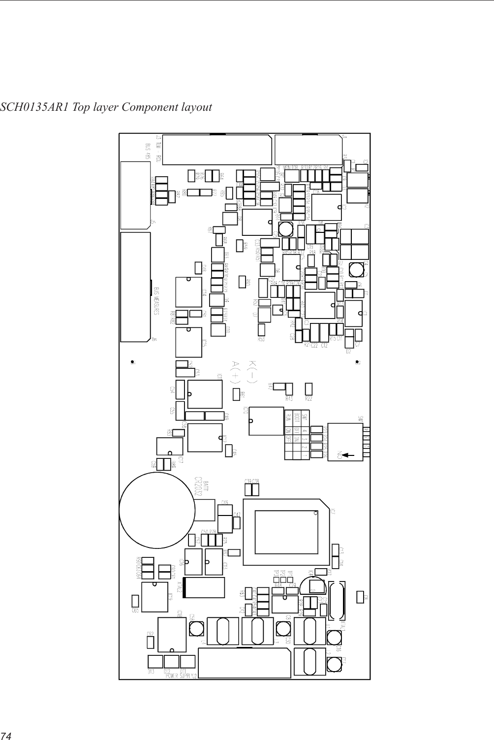 74SCH0135AR1 Top layer Component layout