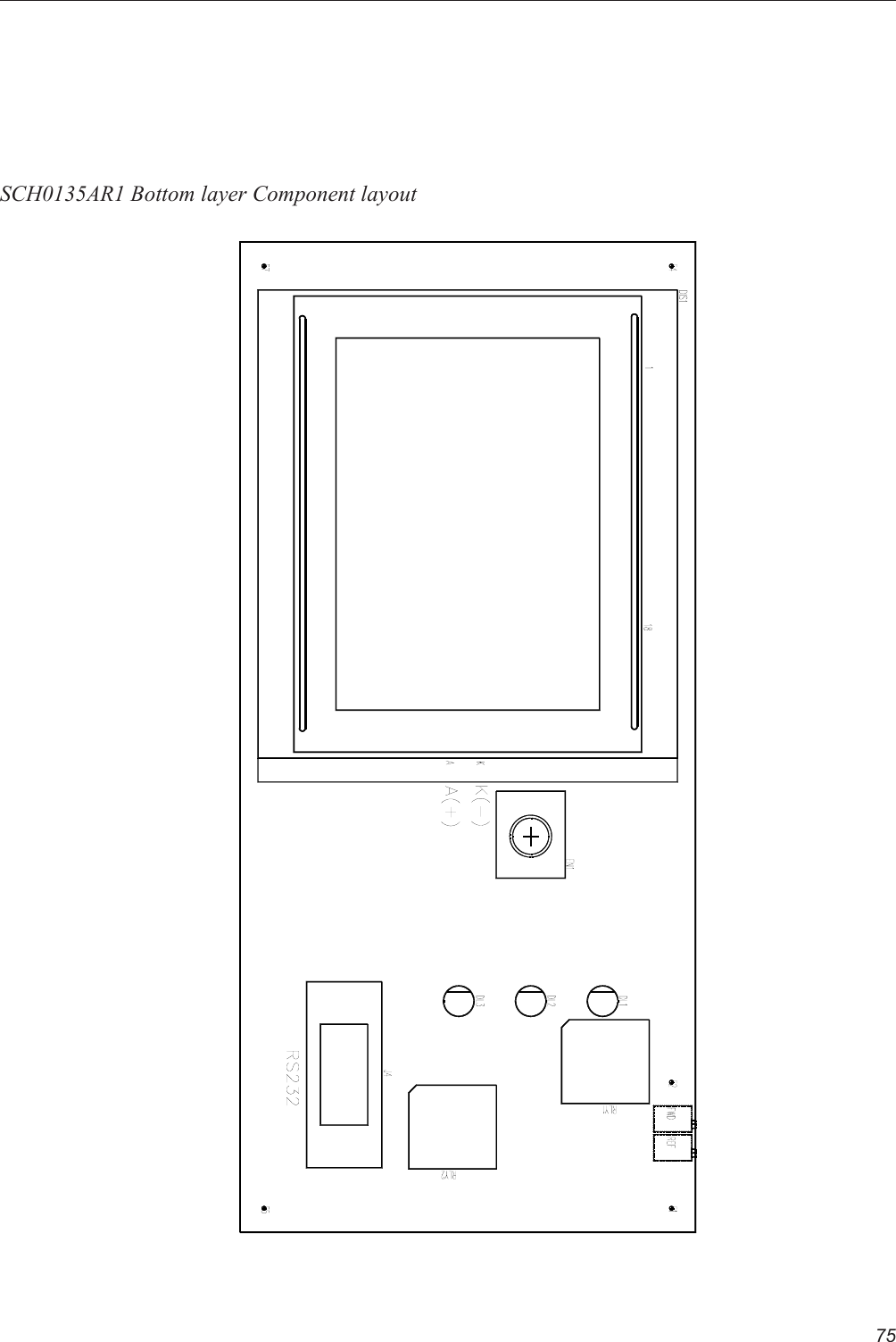 75SCH0135AR1 Bottom layer Component layout