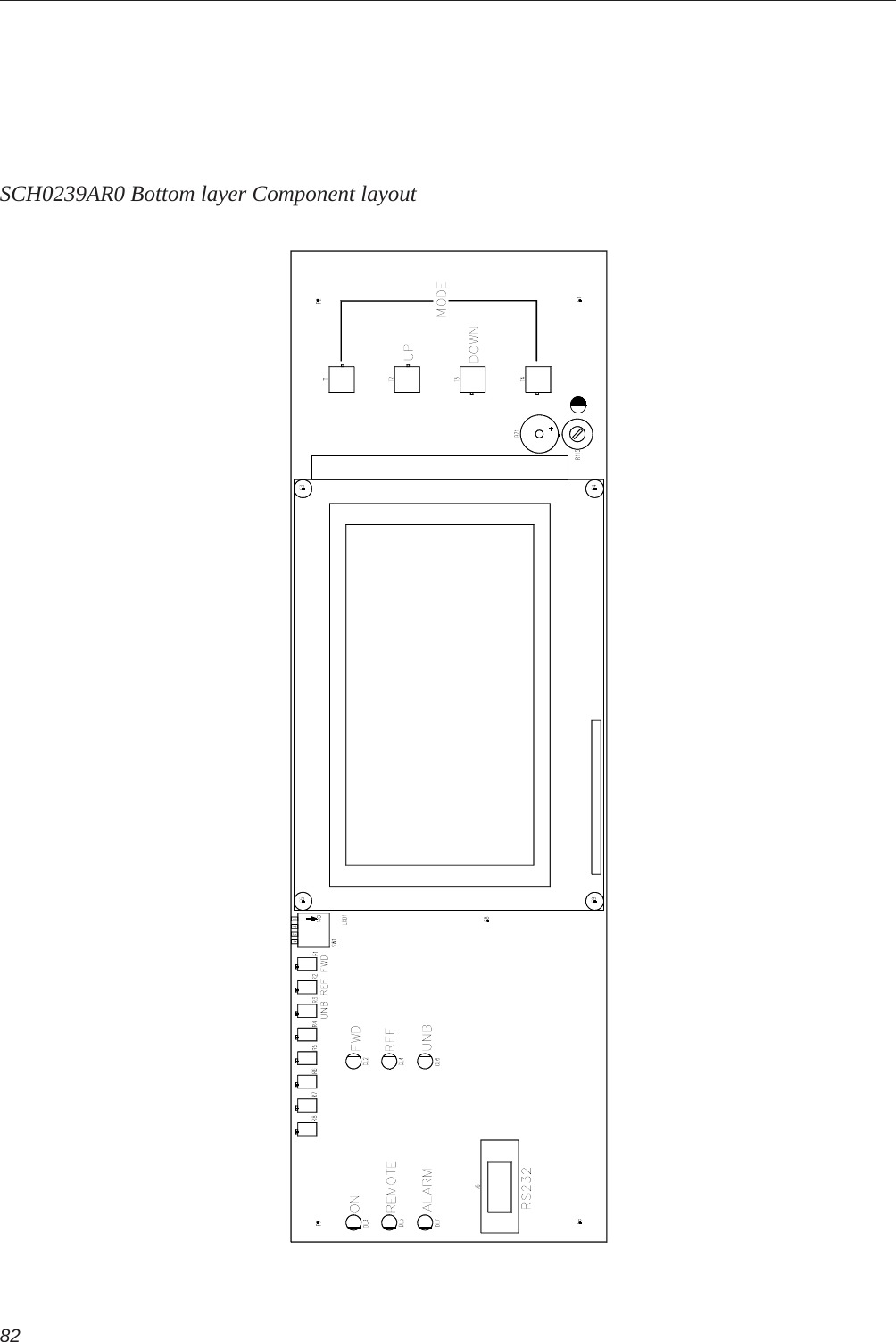 82SCH0239AR0 Bottom layer Component layout