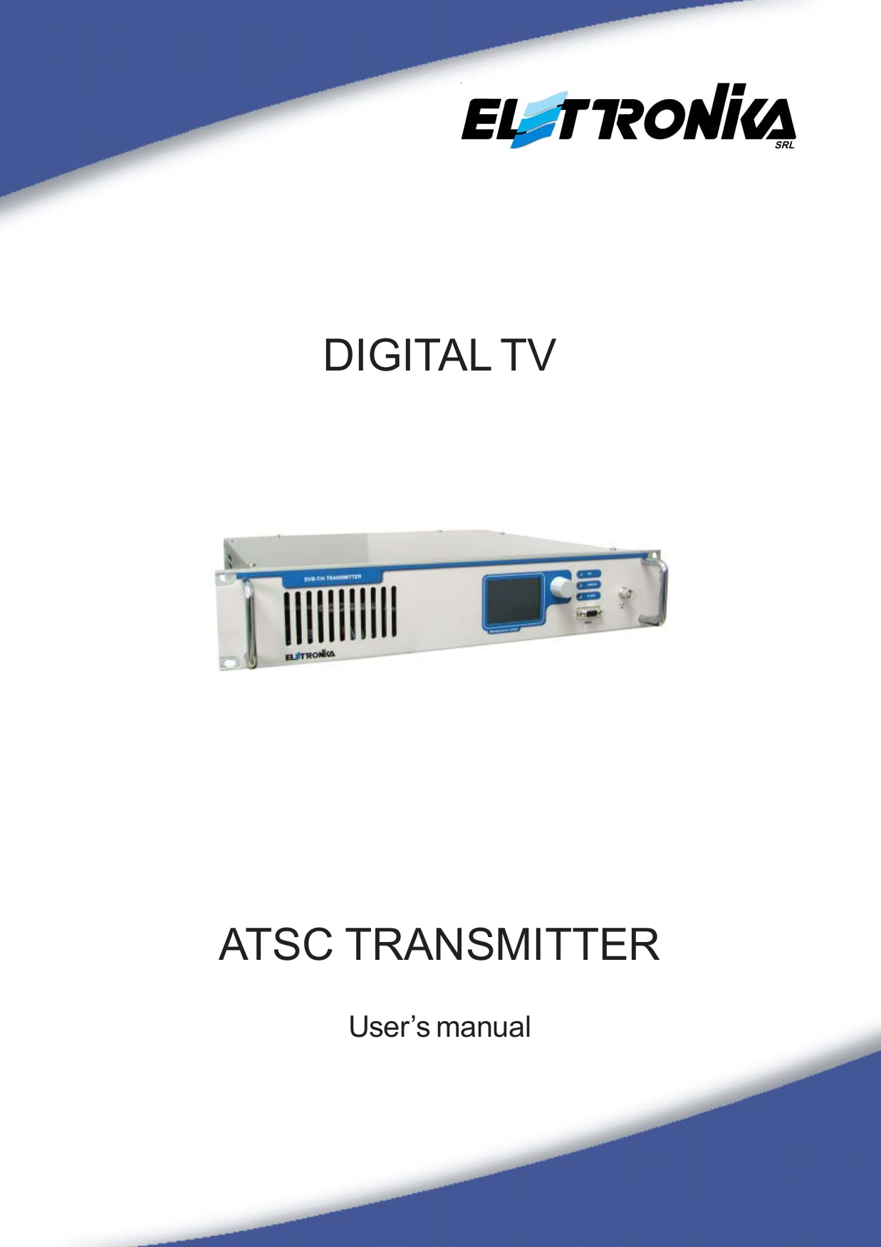 15DIGITAL TVATSC TRANSMITTERUser’s manual