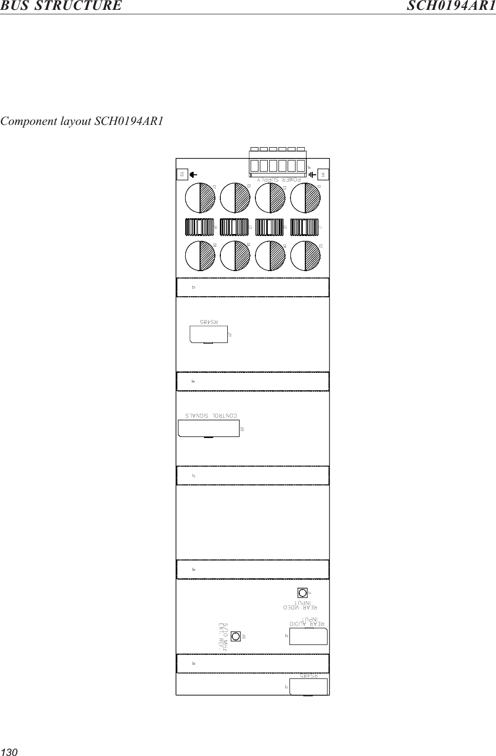 130Component layout SCH0194AR1BUS STRUCTURE SCH0194AR1