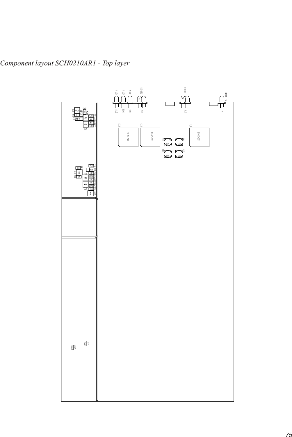 75Component layout SCH0210AR1 - Top layer