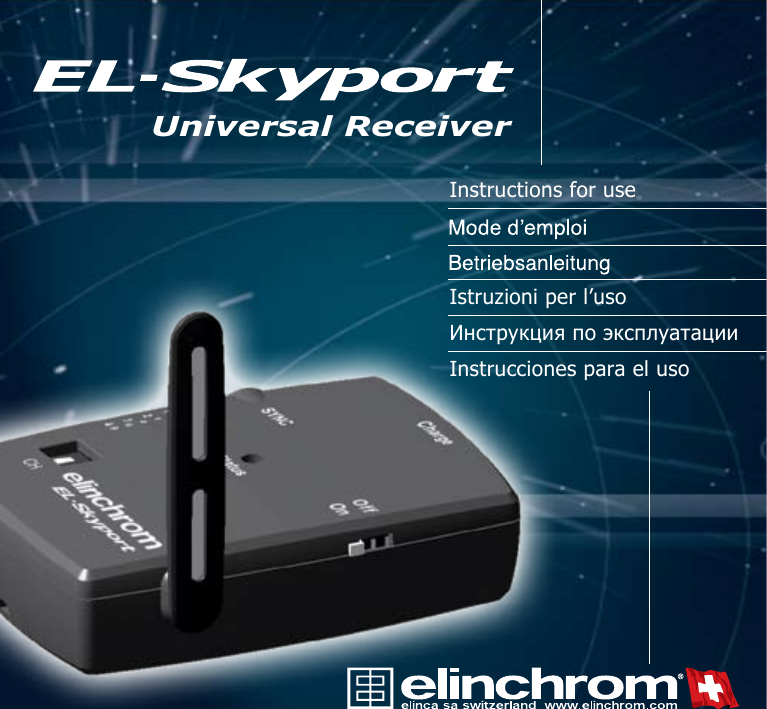 Instructions for useIstruzioni per l&rsquo;usoИнструкция по эксплуатацииInstrucciones para el usoUniversal Receiver 