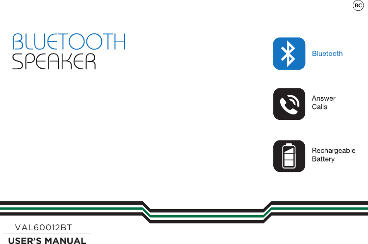 VAL60012BTUSER&rsquo;S MANUAL