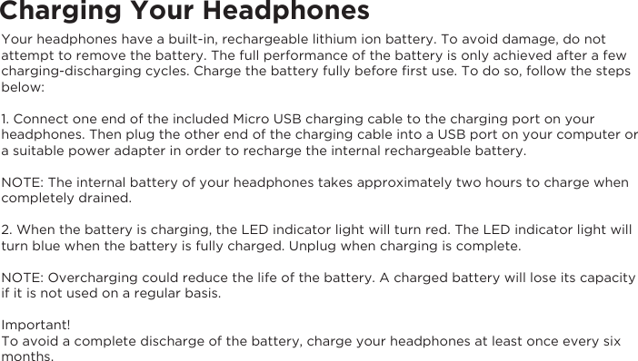 Page 5 of Elita VCB50012BT Chrome and Bright Bluetooth Headphone User Manual VF60018BT Manual