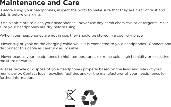 Page 8 of Elita VCB50012BT Chrome and Bright Bluetooth Headphone User Manual VF60018BT Manual