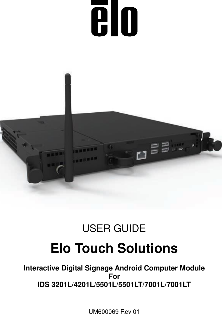 Elo Touch Solutions ECMA Interactive Digital Signage Computer Module ...