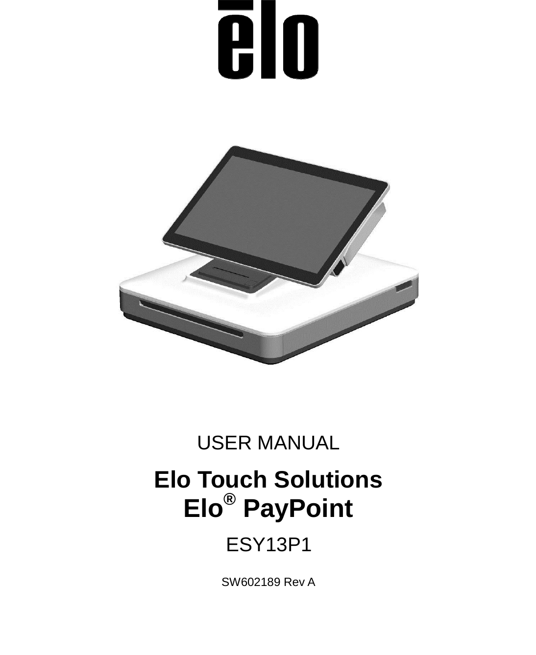 Elo Touch Solutions ESY13P1 POS User Manual 7018318