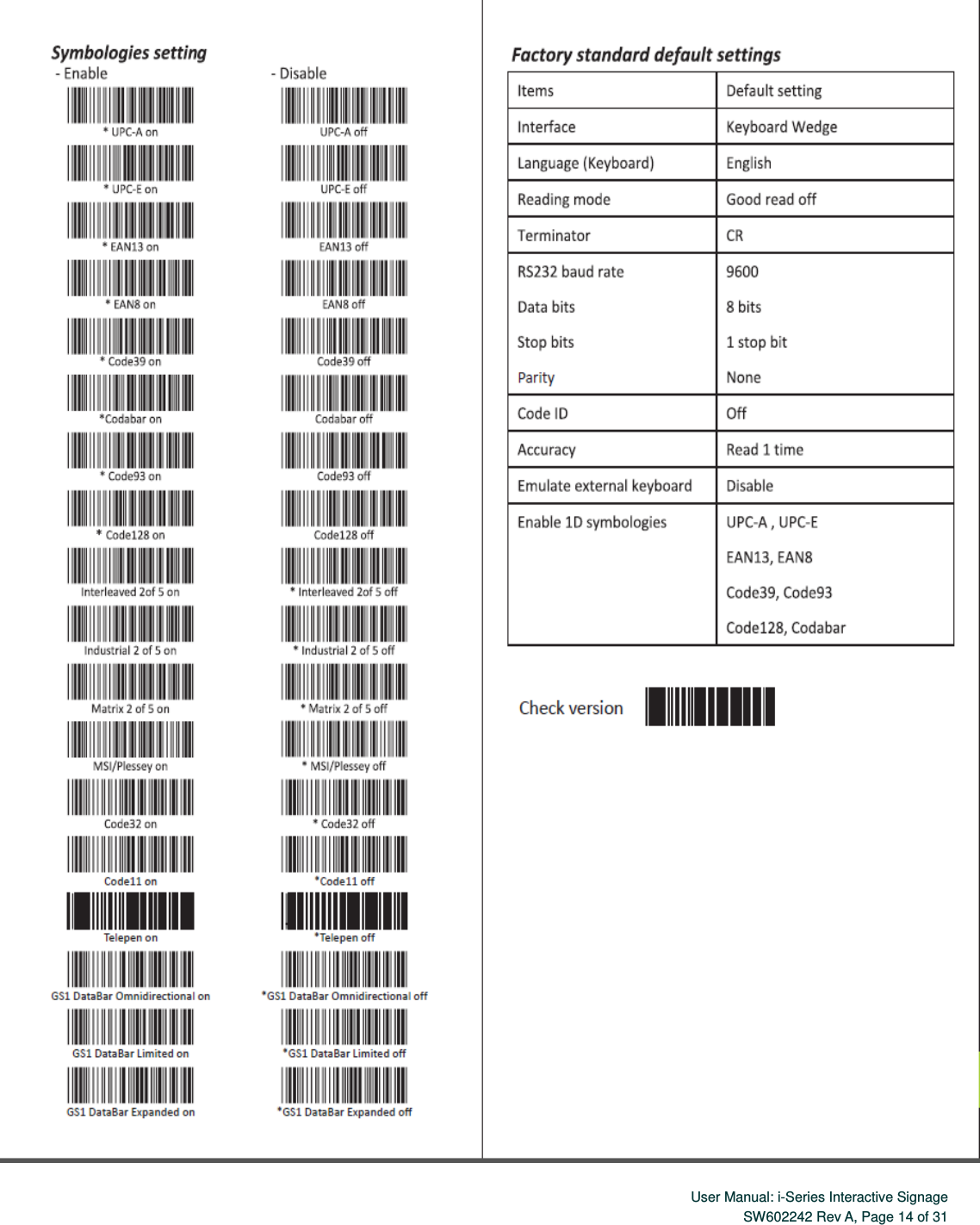  User Manual: i-Series Interactive SignageSW602242 Rev A, Page 14 of 31    