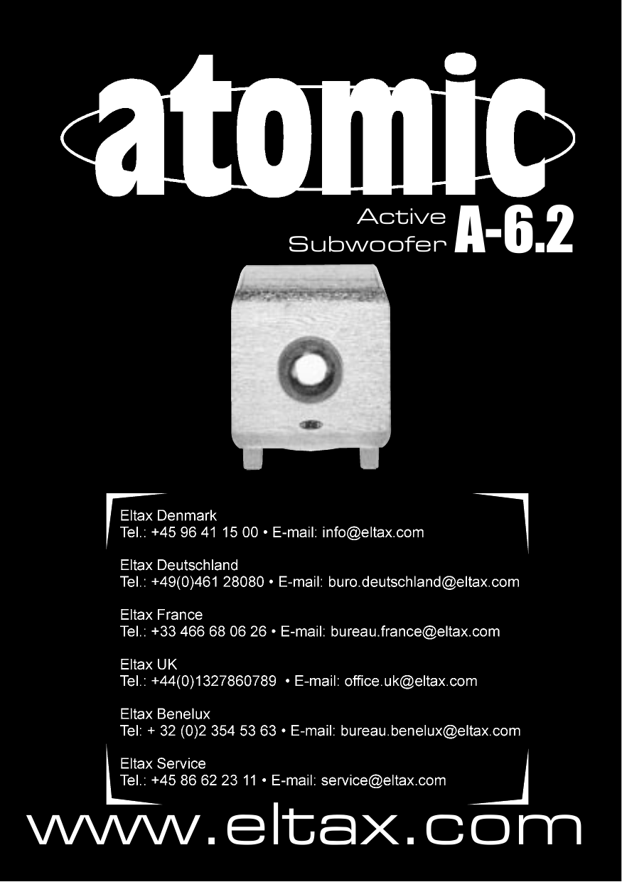 Page 12 of 12 - Eltax Eltax-Atomic-A-6-2-Users-Manual- AtomicA-6.2_Manual  Eltax-atomic-a-6-2-users-manual