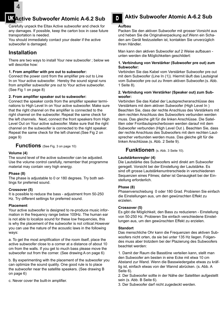 Page 4 of 12 - Eltax Eltax-Atomic-A-6-2-Users-Manual- AtomicA-6.2_Manual  Eltax-atomic-a-6-2-users-manual