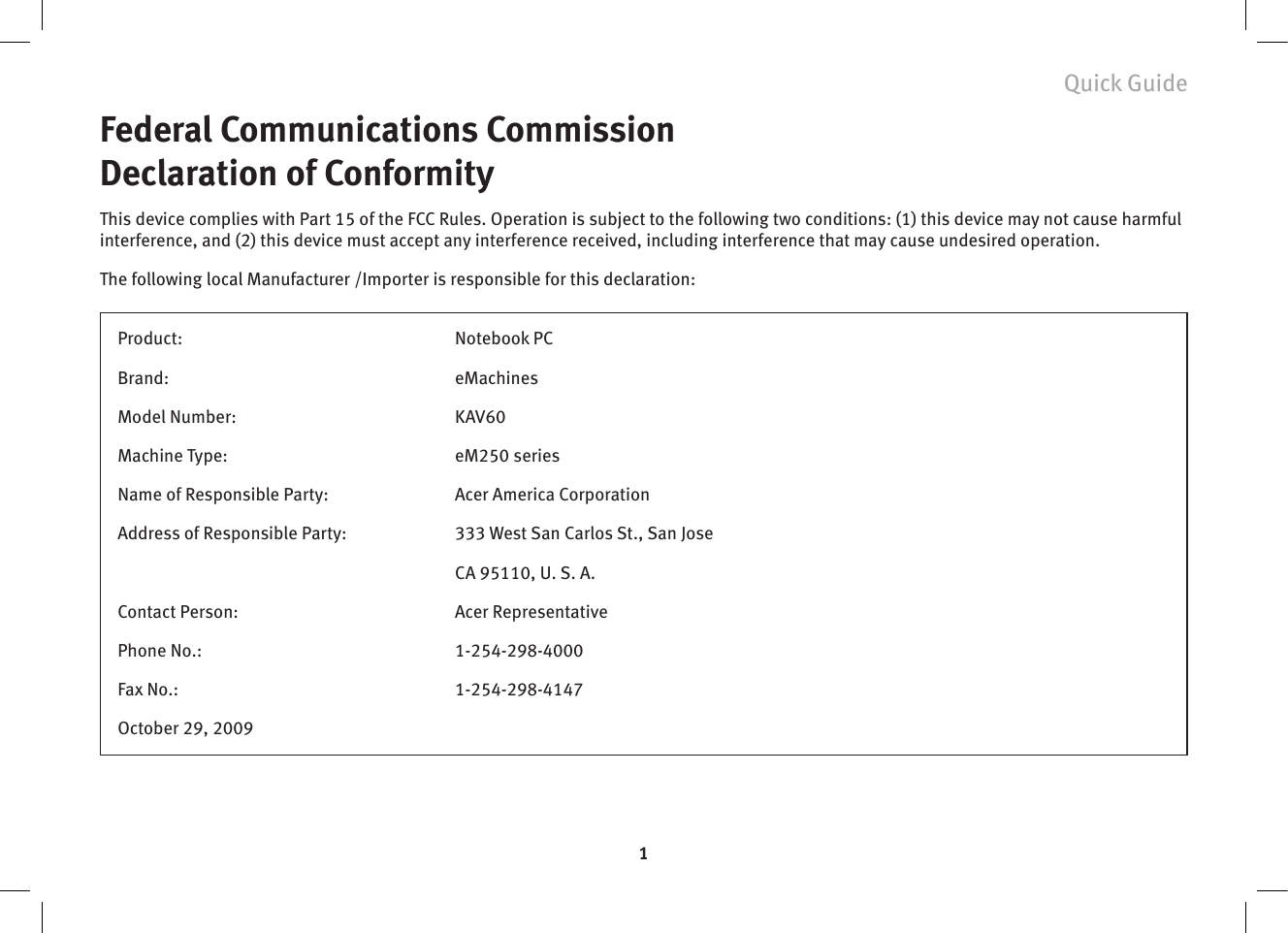 Page 3 of 12 - Emachines Emachines-250-Series-Users-Manual-  Emachines-250-series-users-manual