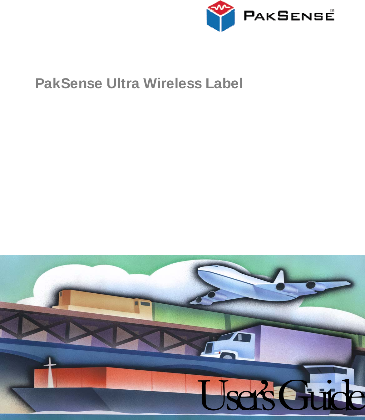 PakSense Ultra Wireless Label    User’s Guide