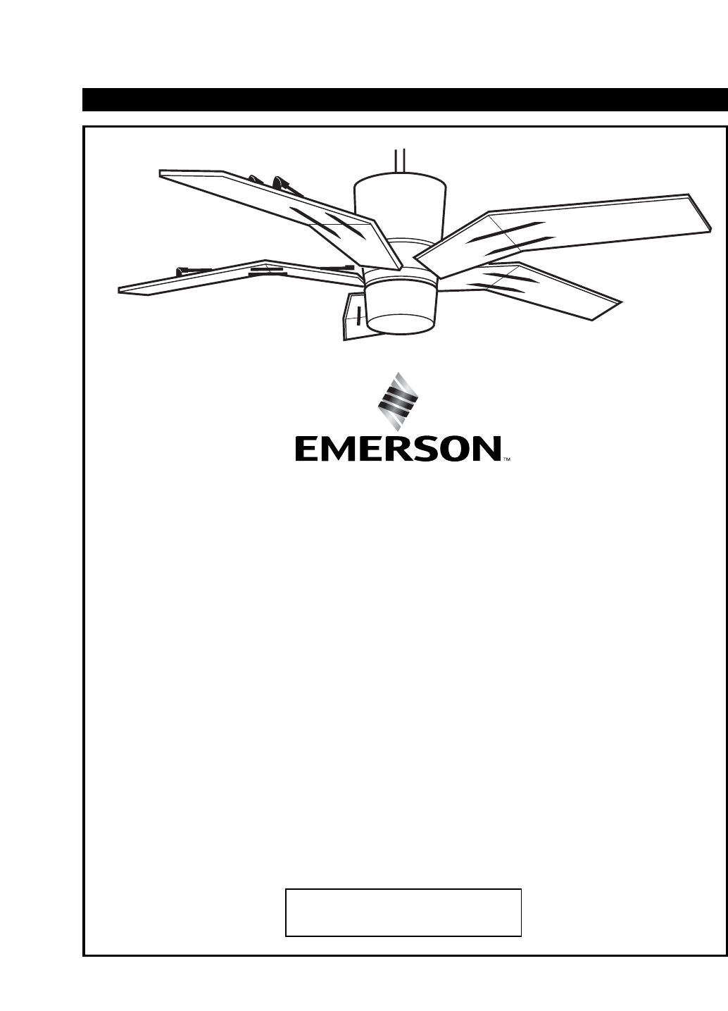 Emerson Ceiling Fan User Manual | Shelly Lighting