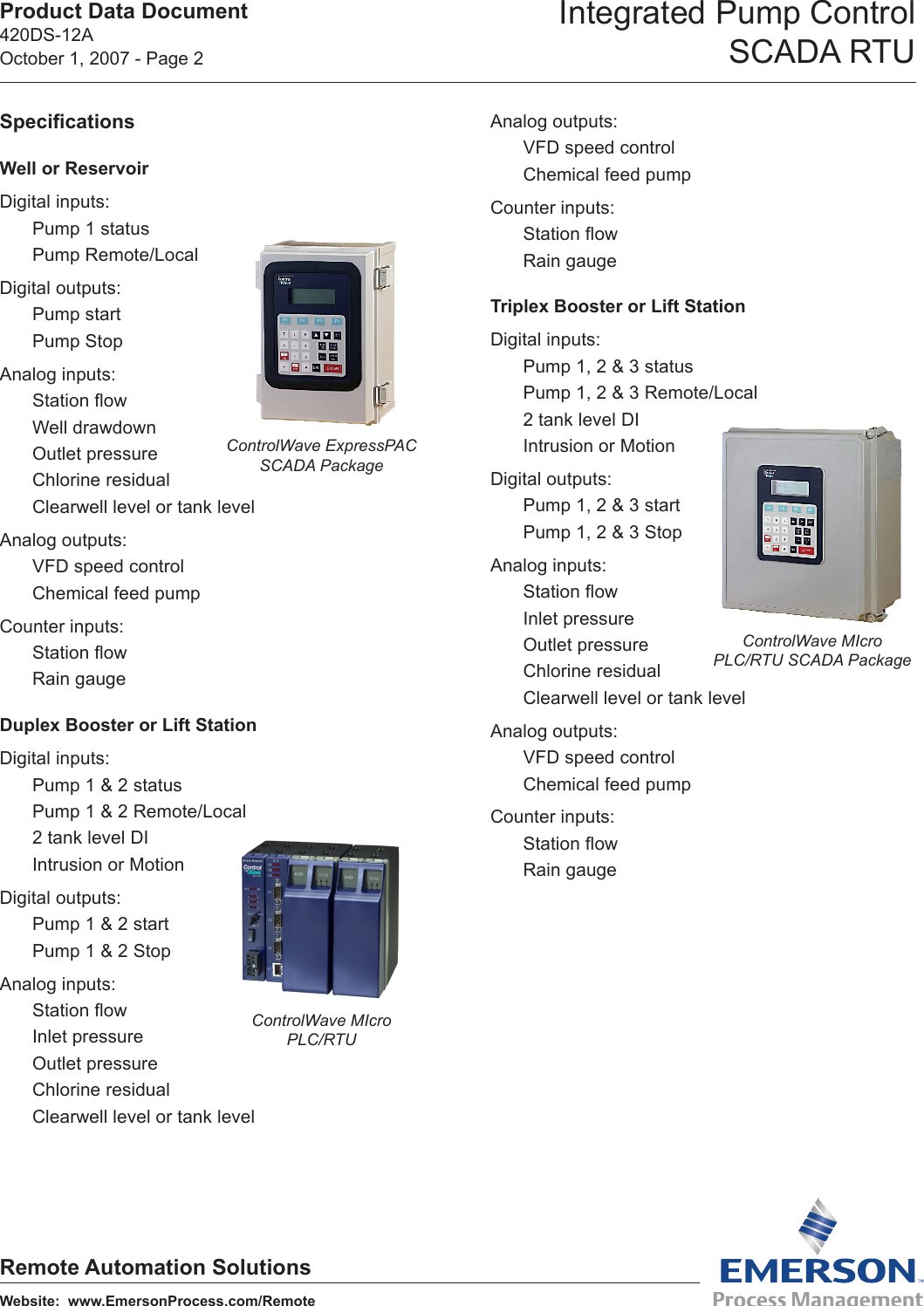 Page 2 of 6 - Emerson-Process-Management Emerson-Process-Management-Control-Wave-Scada-Rtu-Users-Manual-  Emerson-process-management-control-wave-scada-rtu-users-manual