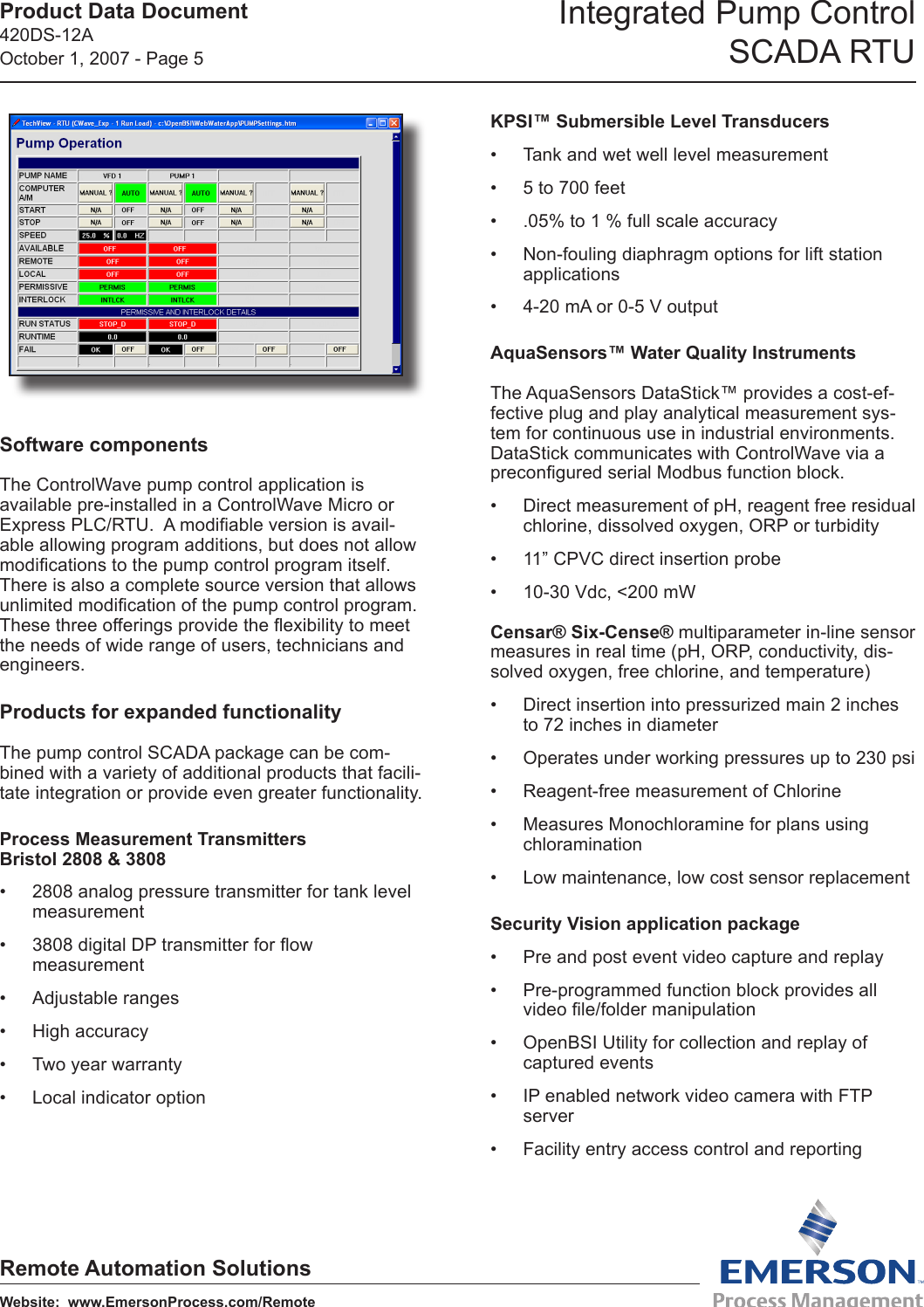 Page 5 of 6 - Emerson-Process-Management Emerson-Process-Management-Control-Wave-Scada-Rtu-Users-Manual-  Emerson-process-management-control-wave-scada-rtu-users-manual