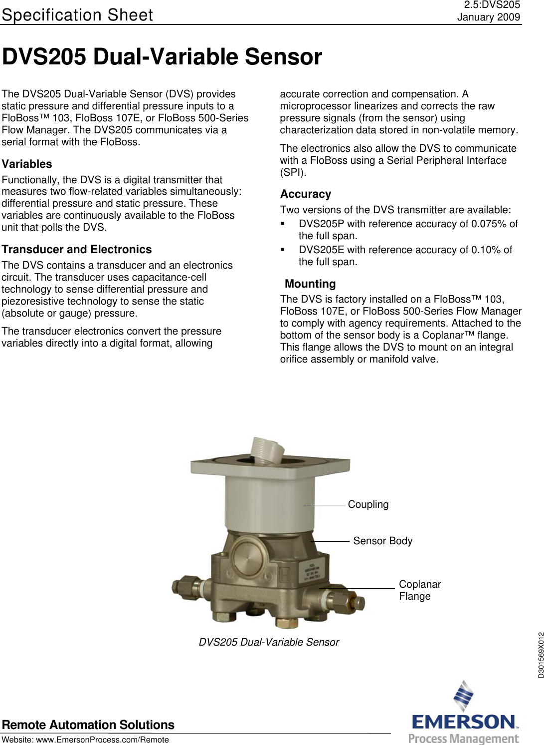 Page 1 of 4 - Emerson-Process-Management Emerson-Process-Management-Dvs205-Users-Manual- HART Interface Module  Emerson-process-management-dvs205-users-manual