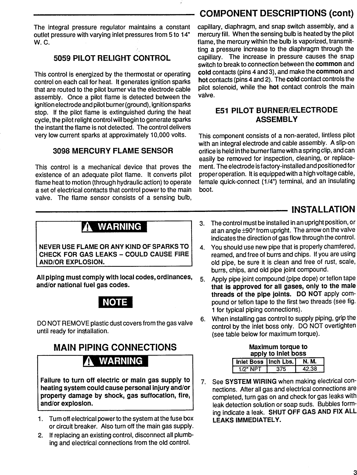 Page 3 of 8 - Emerson-Process-Management Emerson-Process-Management-Emerson-Process-Management-Emerson-Electric-Co-Gas-Heater-3-60E87-Users-Manual-  Emerson-process-management-emerson-process-management-emerson-electric-co-gas-heater-3-60e87-users-manual