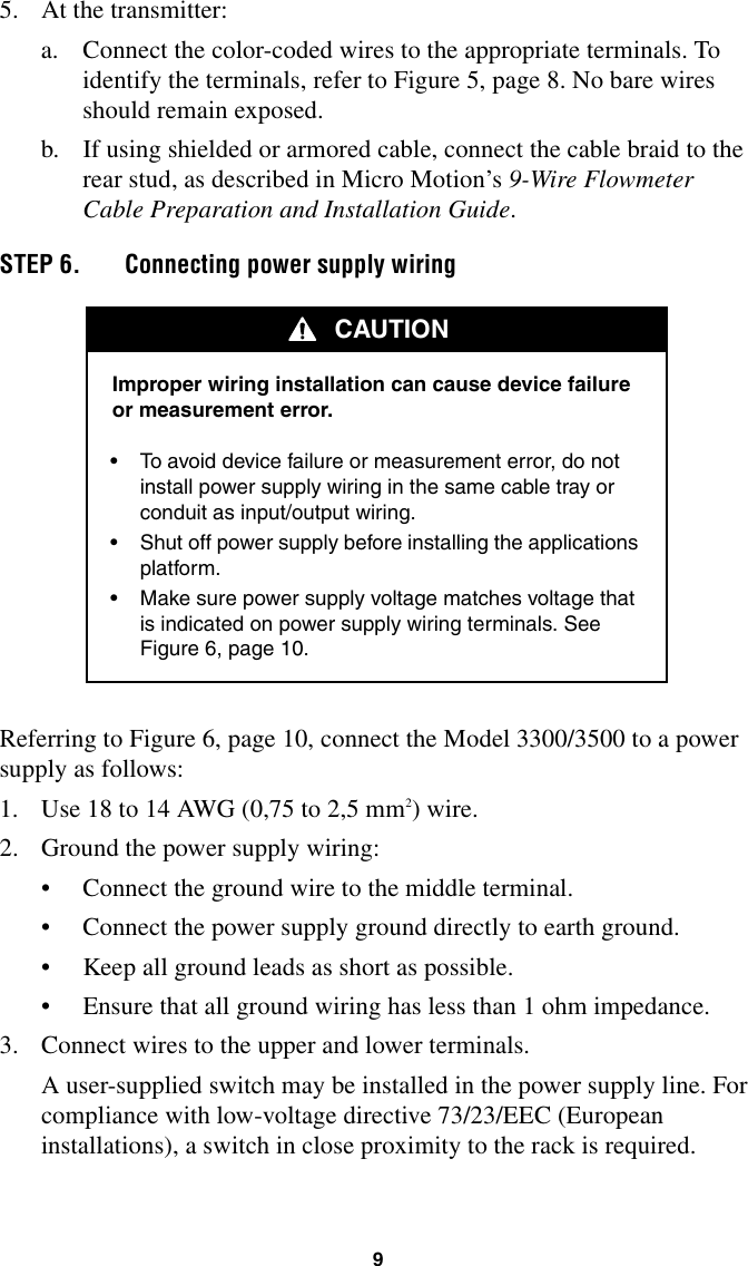 Page 10 of 12 - Emerson-Process-Management Emerson-Process-Management-Micro-Motion-3500-Transmitter-Users-Manual- QRG-3000-rack-9-wire  Emerson-process-management-micro-motion-3500-transmitter-users-manual