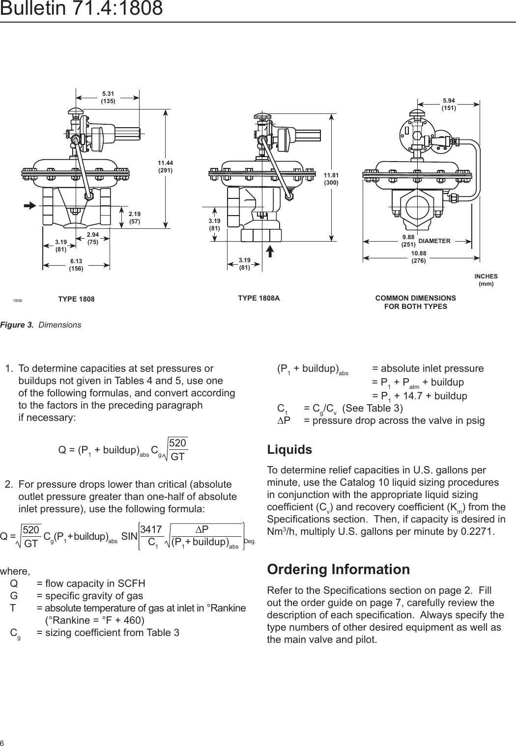 Page 6 of 8 - Emerson Emerson-1808-Series-Relief-Valve-Or-Backpressure-Regulators-Data-Sheet-  Emerson-1808-series-relief-valve-or-backpressure-regulators-data-sheet