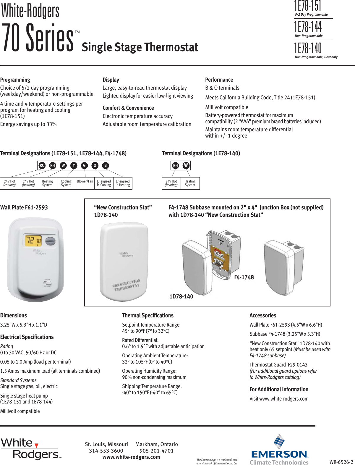 Emerson 1E78 140 Users Manual 27814_DA_70