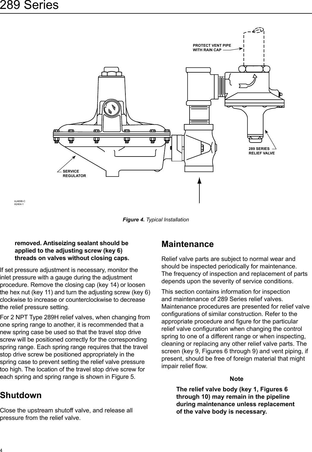 Page 4 of 12 - Emerson Emerson-289-Series-Relief-Valves-Backpressure-Regulators-Instruction-Manual-  Emerson-289-series-relief-valves-backpressure-regulators-instruction-manual