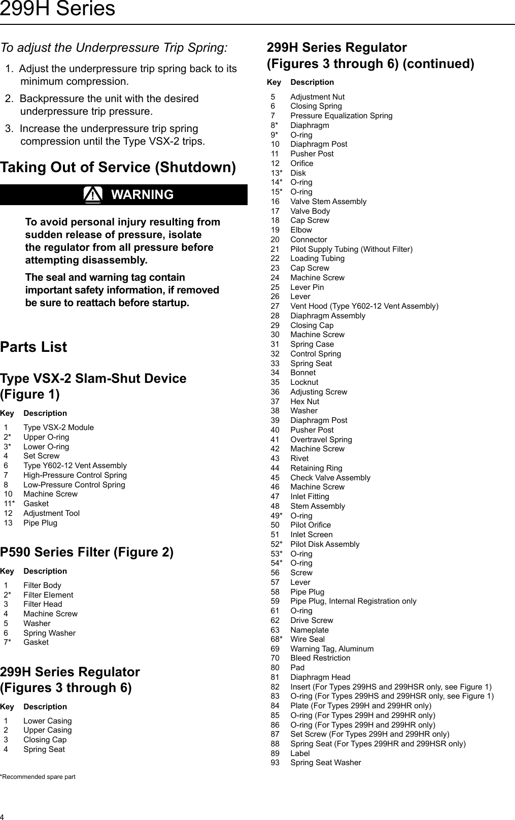 Page 4 of 8 - Emerson Emerson-299H-Series-Pressure-Reducing-Regulators-Installation-Guide-  Emerson-299h-series-pressure-reducing-regulators-installation-guide