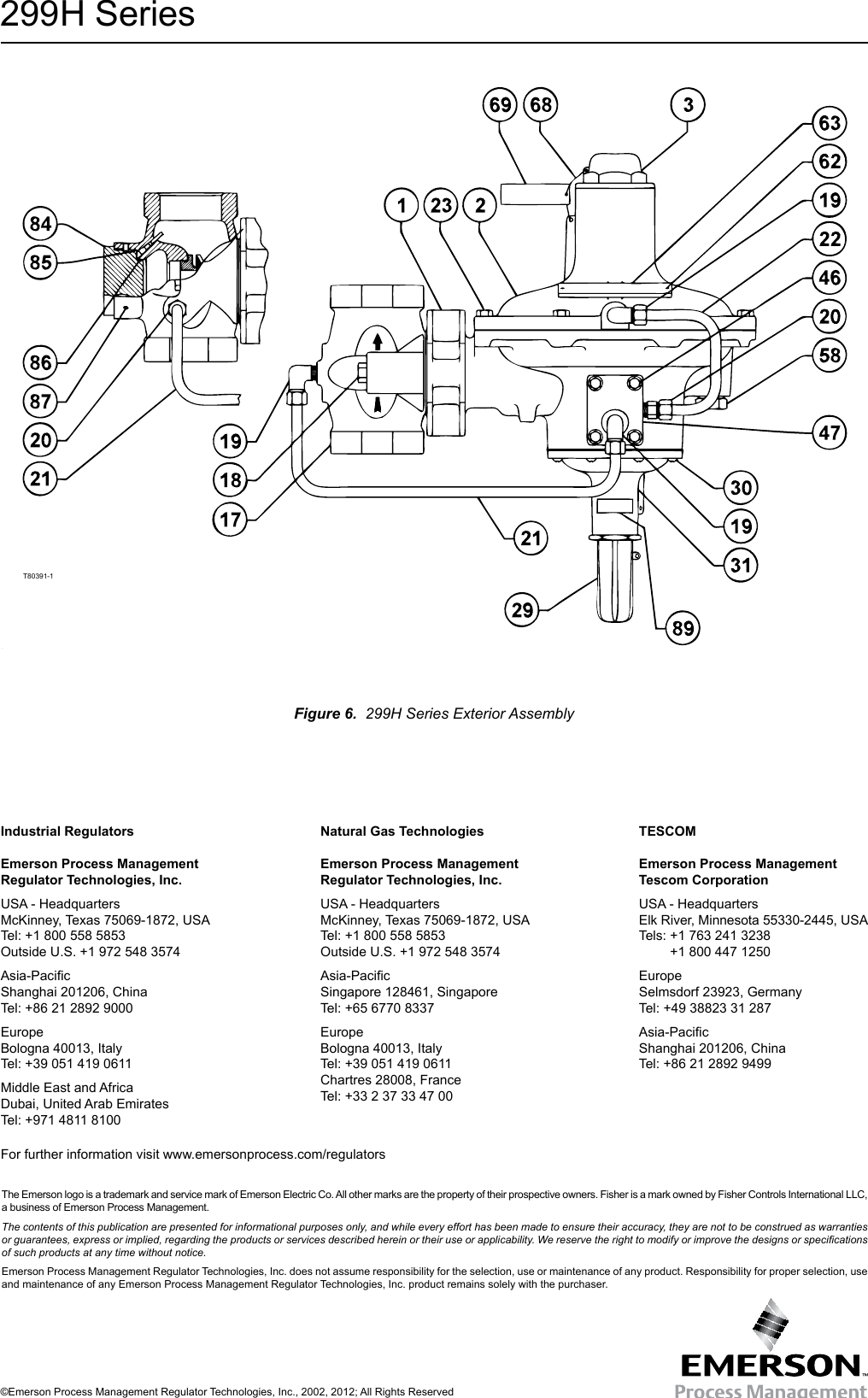 Page 8 of 8 - Emerson Emerson-299H-Series-Pressure-Reducing-Regulators-Installation-Guide-  Emerson-299h-series-pressure-reducing-regulators-installation-guide