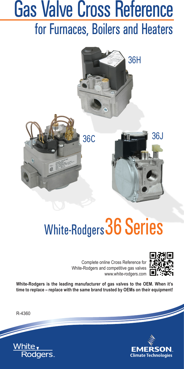 White Rodgers 36H22-401 Gas Valve 24V NEW NO BOX 3/4"NPT Reg 3.5" WC 1/2psi 