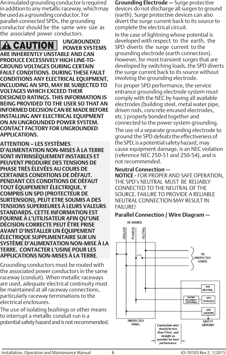 Page 7 of 12 - Emerson Emerson-510-Surge-Protective-Device-Formerly-Liebert-Acv-Lm-Lpge-And-Asco-450-352-Installation-Manual IO-70103_510_Rev 2_1-15