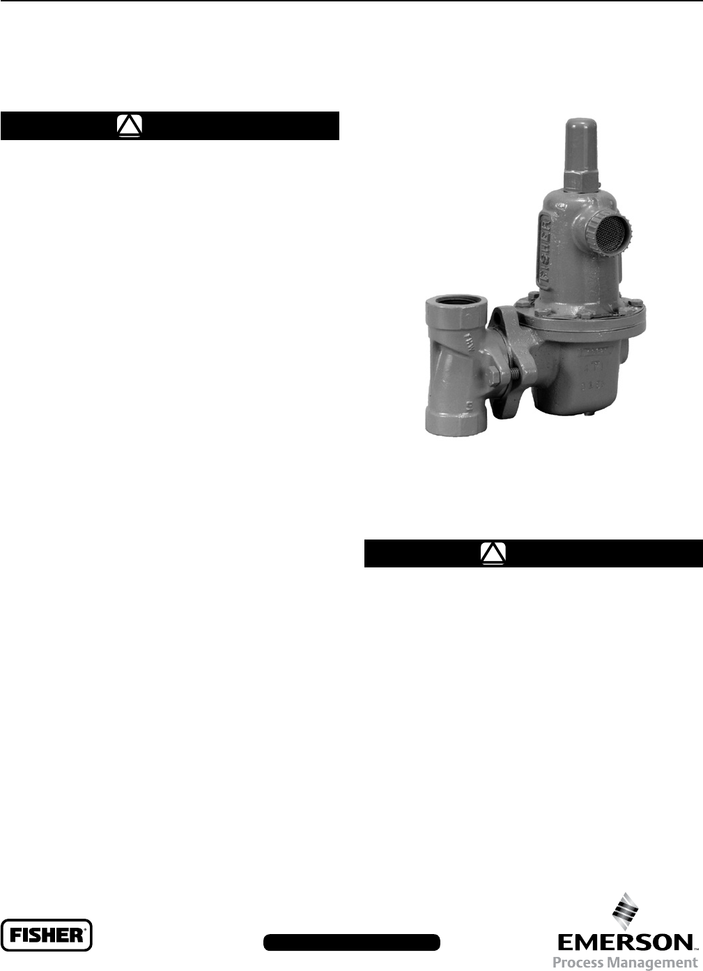 Emerson 627 Series Commercial Industrial Regulators Instruction Manual