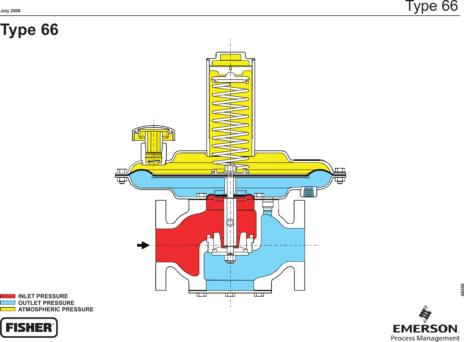 Page 1 of 1 - Emerson Emerson-66-Series-Direct-Operated-Regulators-And-Vacuum-Service-Equipment-Drawings-And-Schematics- A6550_66_Schematic_LR  Emerson-66-series-direct-operated-regulators-and-vacuum-service-equipment-drawings-and-schematics