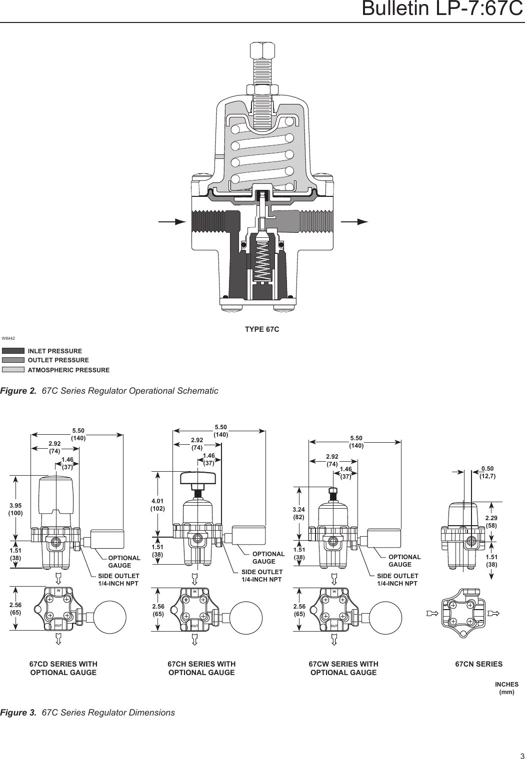 Page 3 of 4 - Emerson Emerson-67C-Series-High-Pressure-Regulators-Data-Sheet-  Emerson-67c-series-high-pressure-regulators-data-sheet