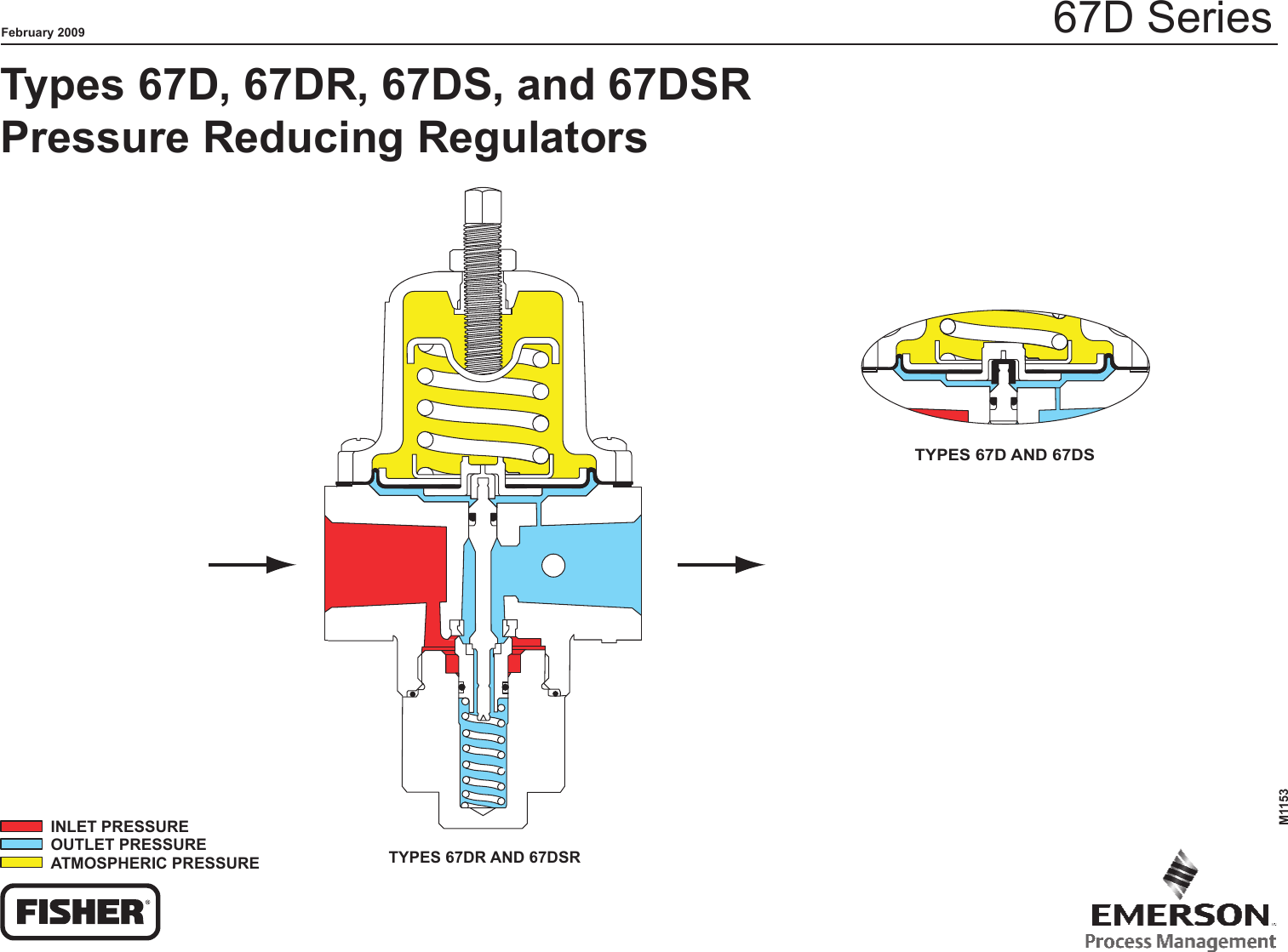 Emerson 67d Series Pressure Reducing Regulators Drawings And Schematics M115367dschematiclr 0169