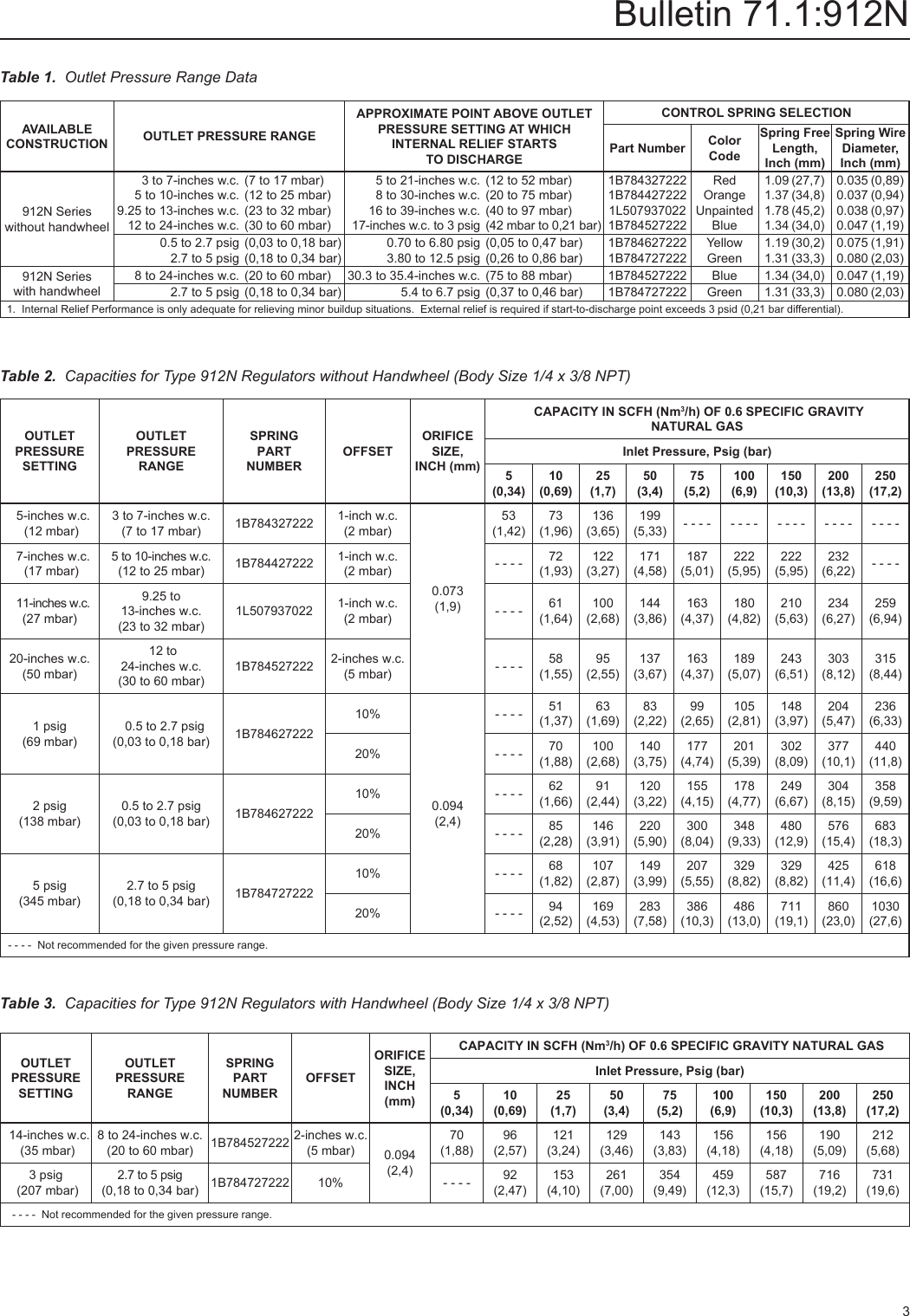 Page 3 of 4 - Emerson Emerson-912N-Series-Pressure-Regulators-Data-Sheet-  Emerson-912n-series-pressure-regulators-data-sheet