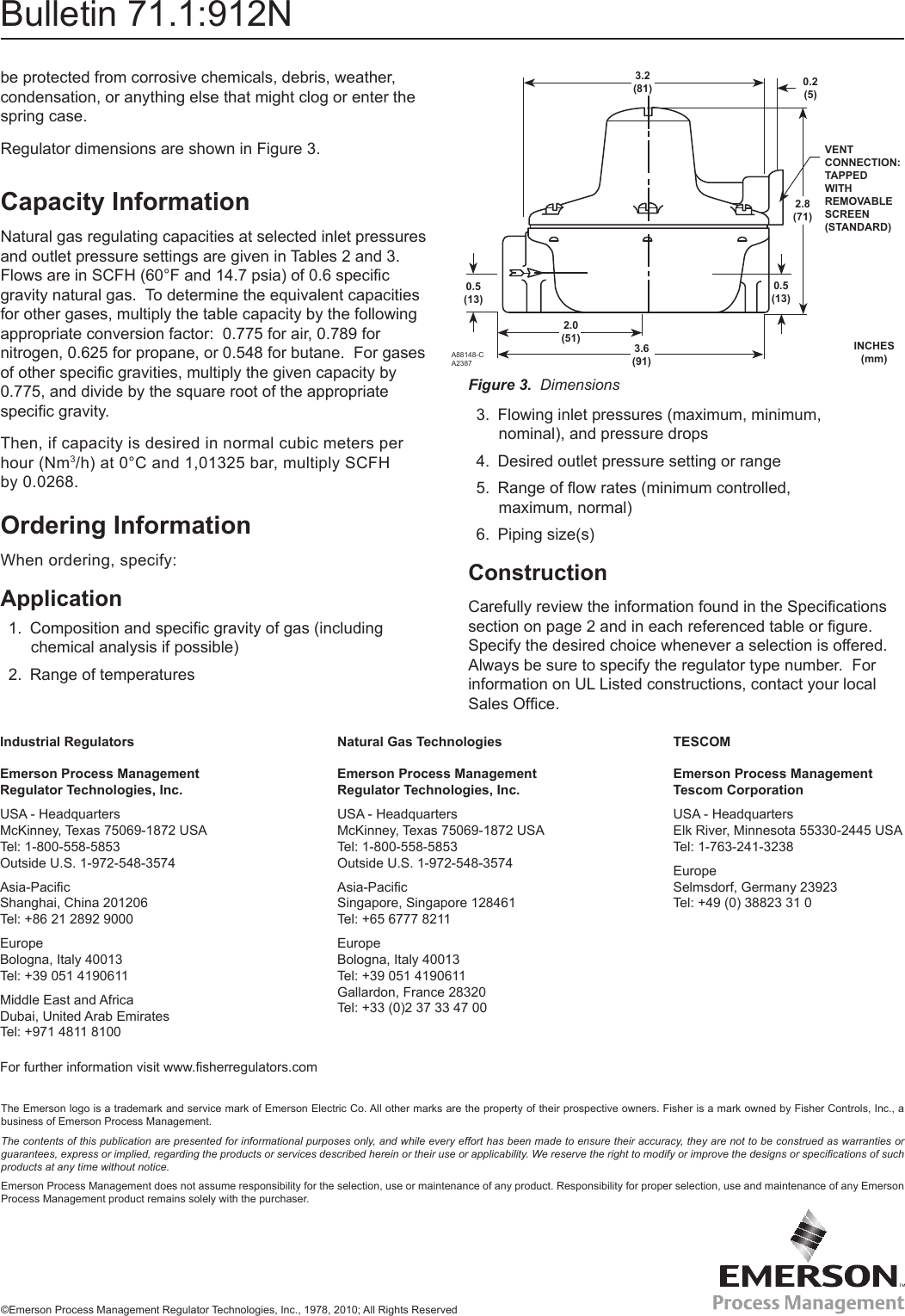 Page 4 of 4 - Emerson Emerson-912N-Series-Pressure-Regulators-Data-Sheet-  Emerson-912n-series-pressure-regulators-data-sheet