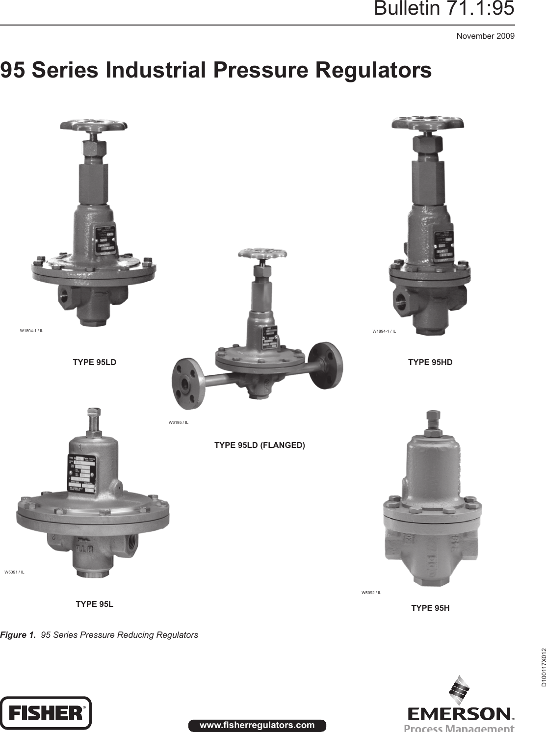Emerson 95 Series Pressure Reducing Regulators Data Sheet