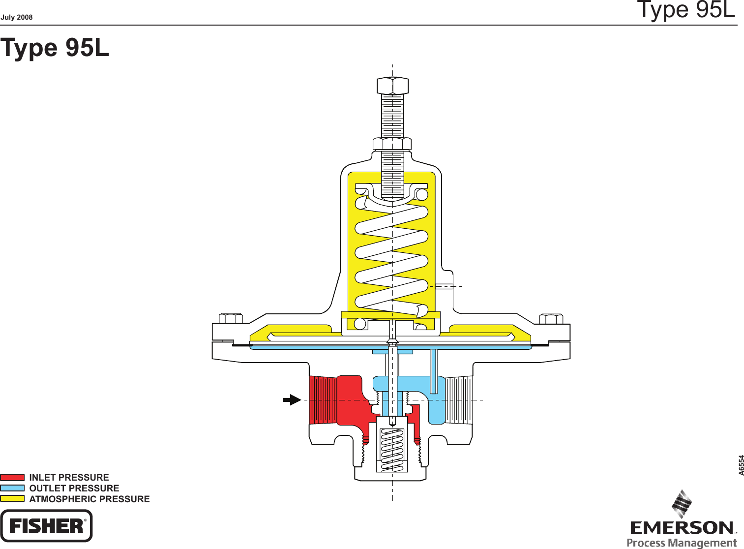 Emerson 95 Series Pressure Reducing Regulators Drawings And Schematics A655495lschematiclr 7311