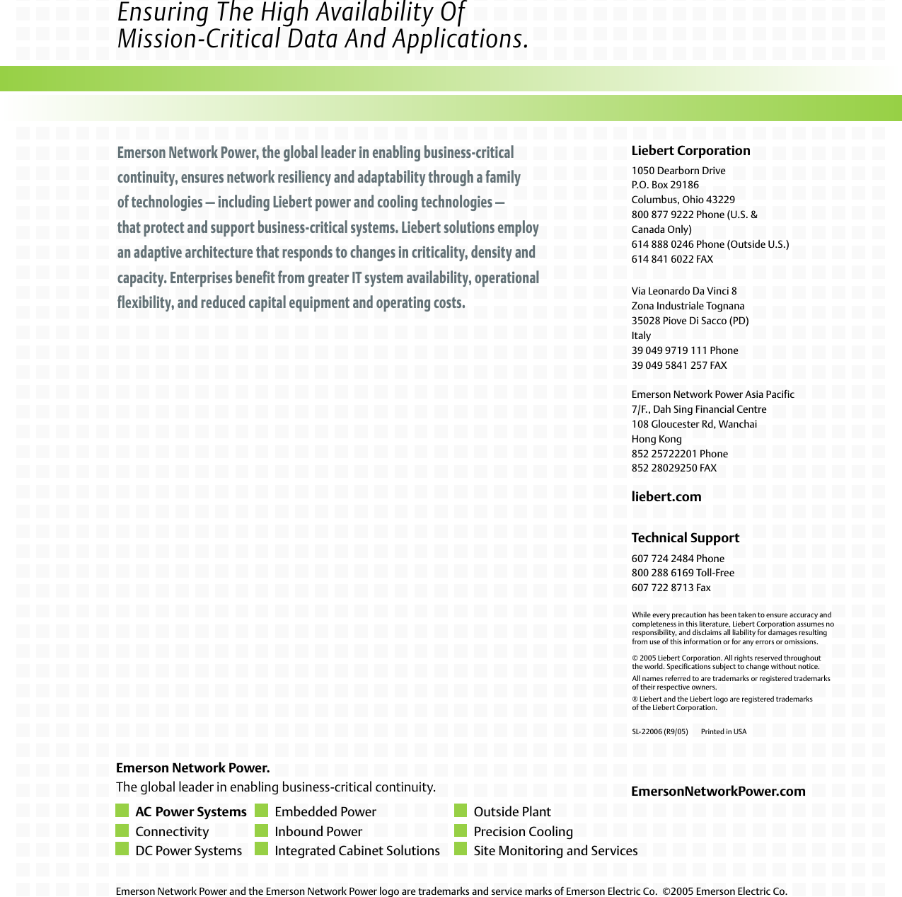 Emerson Active Tracking Brochure Nfinityr2