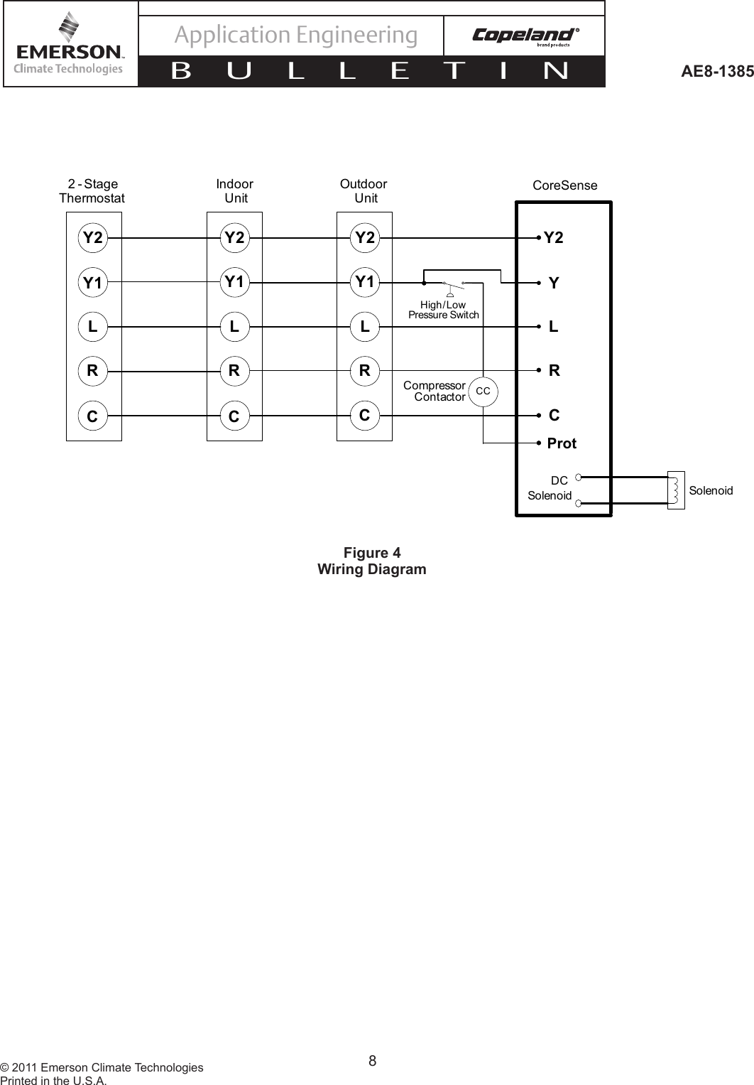 Page 8 of 12 - Emerson Emerson-Ae8-1385-Users-Manual- AE-1385, CoreSense™ Diagnostics For Copeland Scroll® UltraTech® Air Conditioning Compressors  Emerson-ae8-1385-users-manual