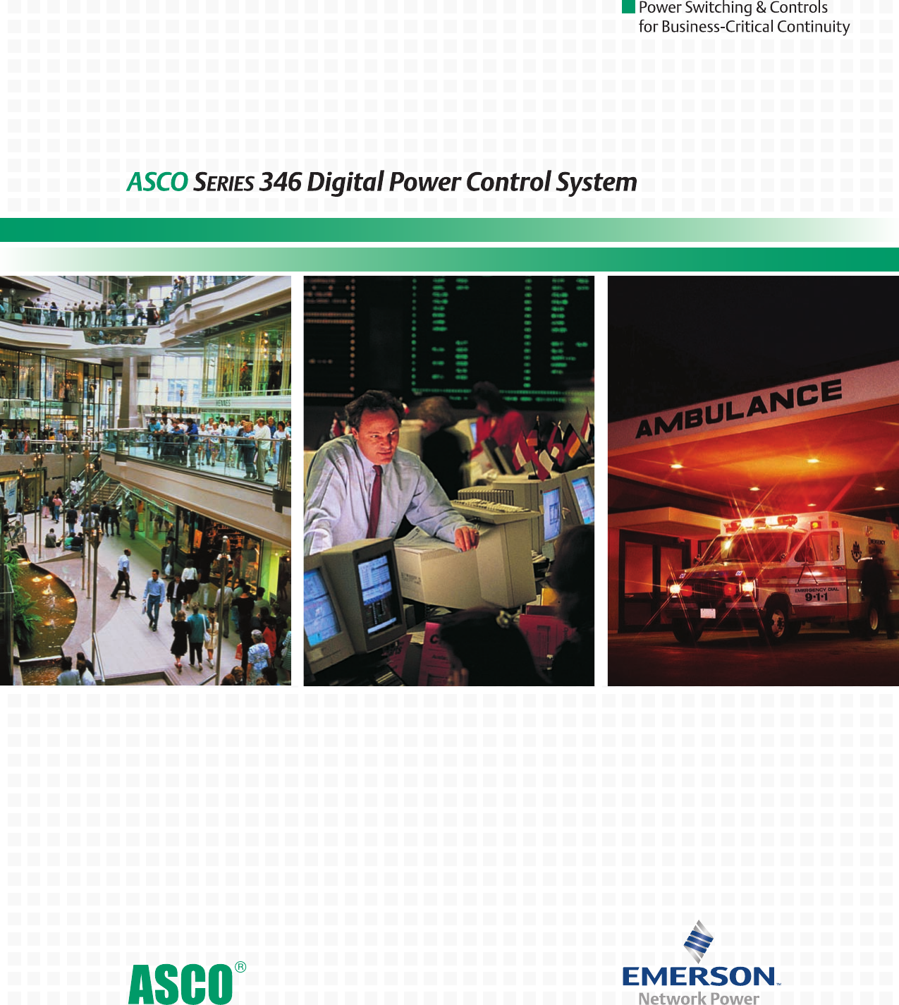 Emerson Asco Series Commercial Power Control System Brochures And Data Sheets